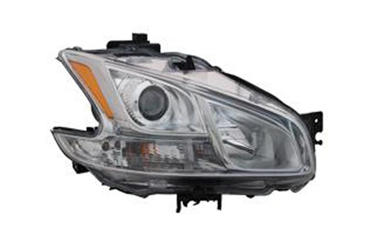 Right passenger side replacement headlight hid type 09-10 nissan maxima 4dr