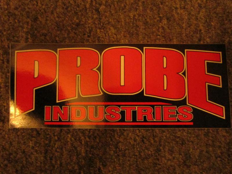 Probe industries 4"x 9" contingency sticker nhra/ihra