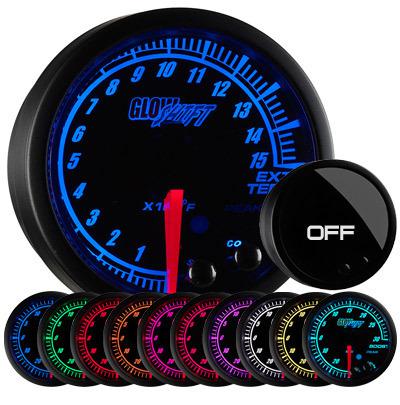 Diesel truck glowshift elite 10 series pyrometer black