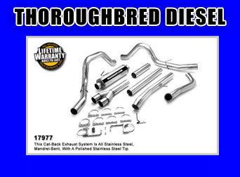 Magnaflow pro series stainless exhaust 03-04 6.0 ford 4" turboback