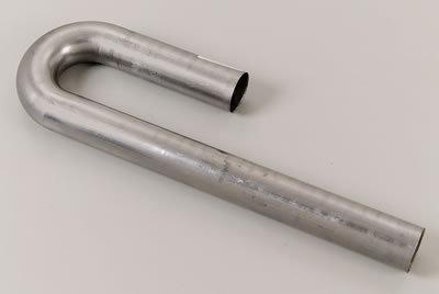 Hooker mandrel bend tubing 1.75" od 180 deg j-bend steel 12551hkr