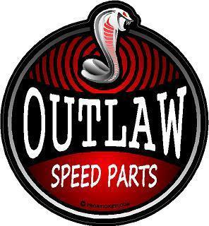 1 - 4" hot rod rat rod outlaw speed parts decal sticker truck cobra snake 702