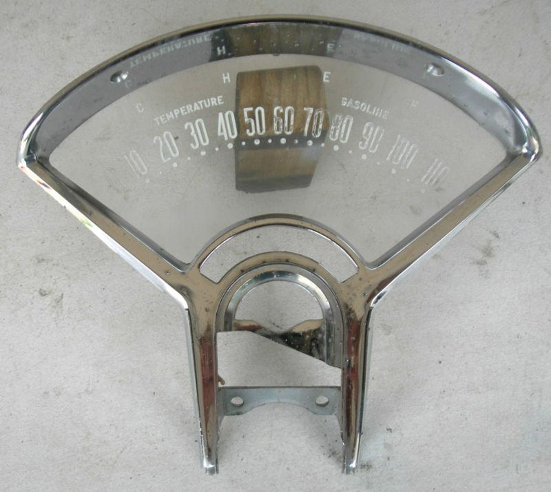 1955 1956 chevy automatic dash speedometer bezel  and faceplate - item #2