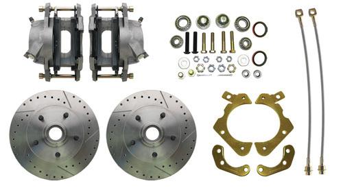 1955-1958 55-57 chevy belair impala performance front disc brake kit conversion