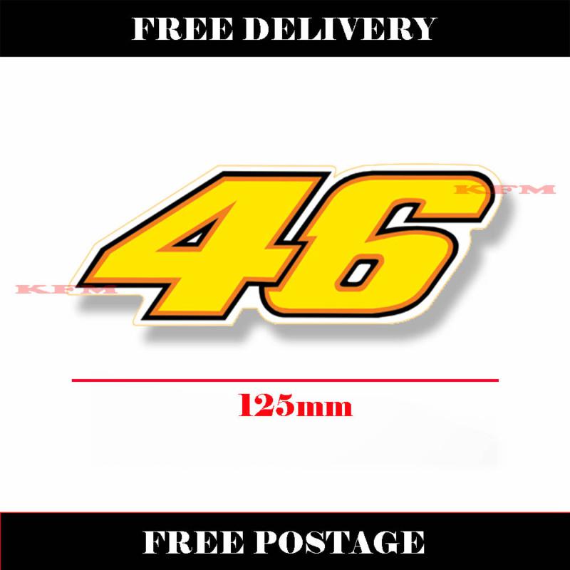 Valentino rossi moto gp 46 pegatina aufkleber adesivo decal sticker ~free p&p~