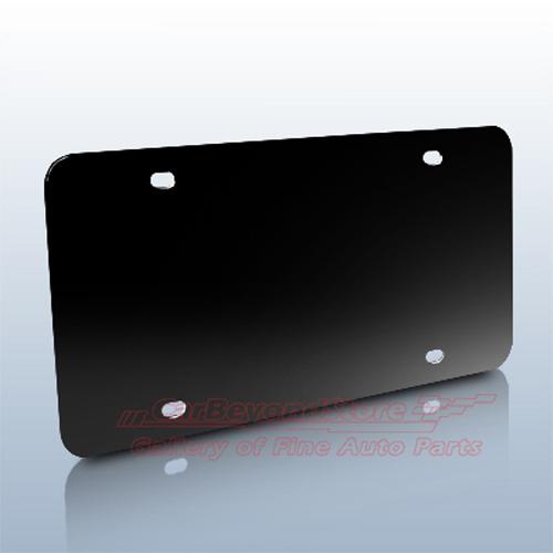 Black blank solid metal license plate, high quality product + free gift