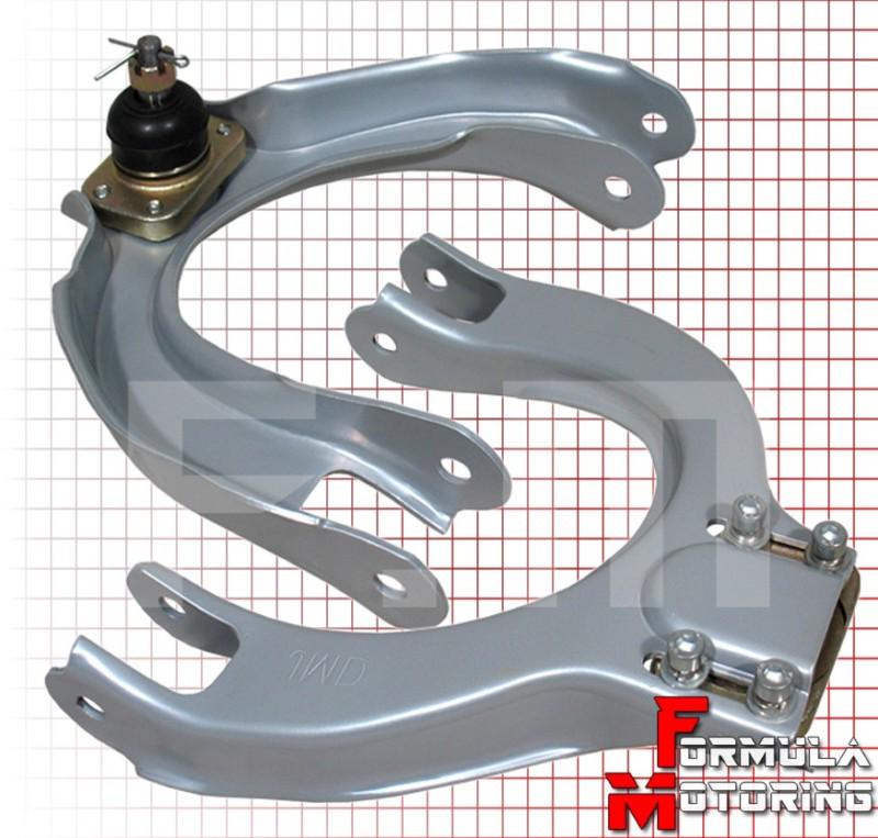 Silver adjustable front upper arm camber kit left+right civic crx integra da ef