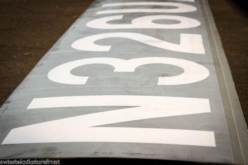 Authentic boeing 737 tail # cut out from united airlines n326ua -- 10 feet long!