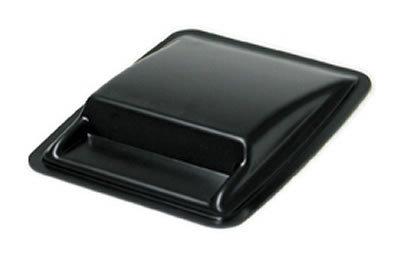 Summit racing hood scoop euro 10" long 8" wide 1 1/2" tall abs plastic black ea