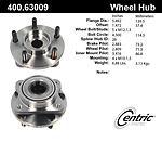 Centric parts 400.63009 front hub assembly