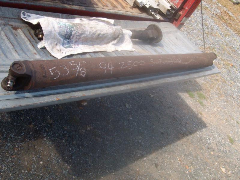 Gmc suburban chevrolet 2500 truck rear driveshaft 4x4 new process hd 8 lug 1 ton