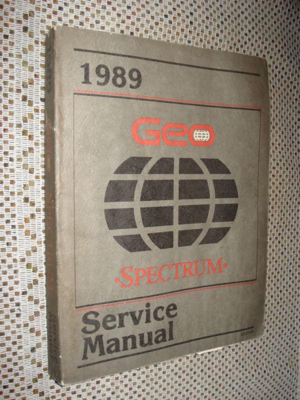 1989 geo spectrum service manual original gm shop book !! rare oem repair