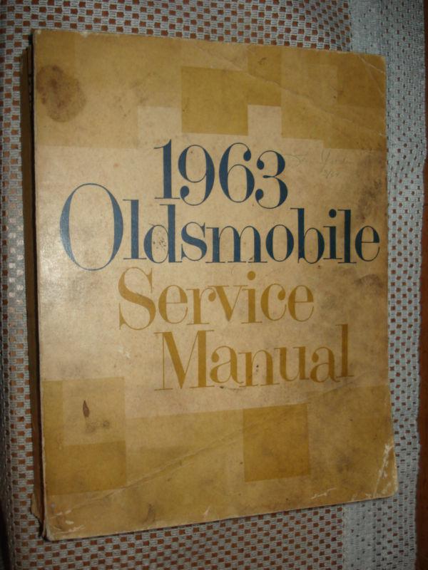 1963 oldsmobile shop manual service book original rare