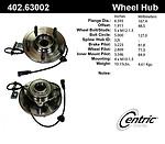 Centric parts 402.63002e front hub assembly