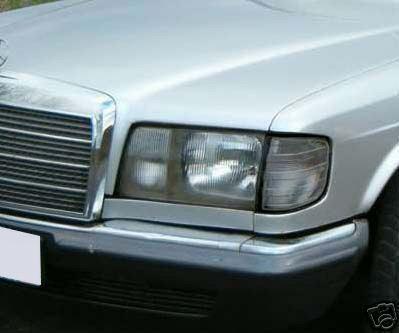 81-91 mercedes benz w126 s class 4dr euro smoked lens corner lights signal lamps