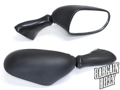 Suzuki gsx600f katana / gsx750f katana black new style racing mirrors l&r set