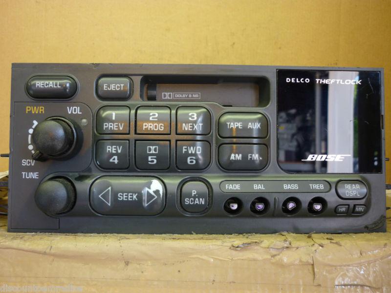 95-02 chevrolet tahoe yukon safari suburban silverado sierra radio cd 15757050 *