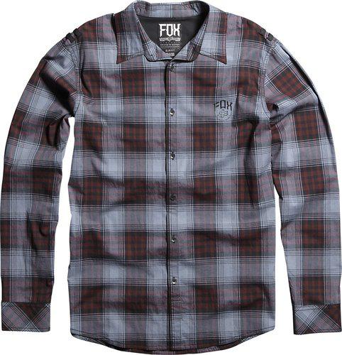 Fox racing mens mercer long sleeve woven shirt 2013