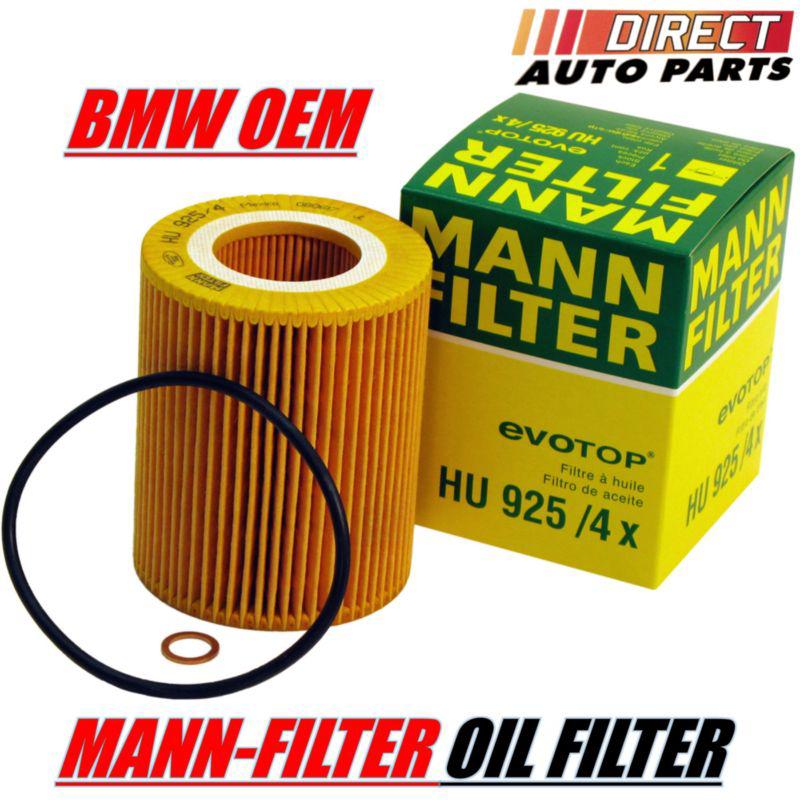 Oem bmw engine oil filter mann-filter hu925/4x 