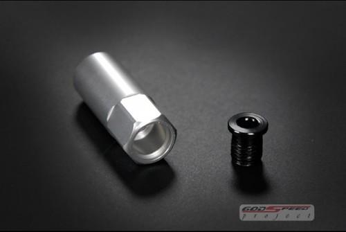Gsp t5  silver color lug nuts 55mm 20 pcs m12 x 1.25 open/close end fit:nissan
