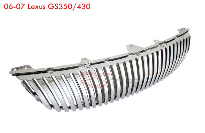 Lexus gs350 / gs430 2006-2007 front vertical grill chrome (lexus)06- 07 