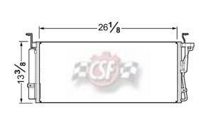 Csf 10468 a/c condenser-aluminum parallel flow condenser