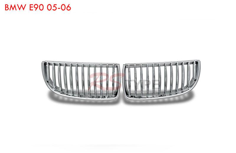 2005-2006 bmw oe replacement front grille insert for bmw e90 chrome