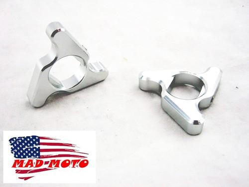 Mad moto 14mm silver preload adjuster honda ducati bmw kawasaki suzuki yamaha