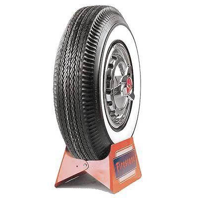 Coker firestone vintage bias tire 670-15 whitewall 568815 set of 2