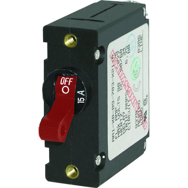 Blue sea 7209 ac / dc single pole magnetic world circuit breaker - 15 amp