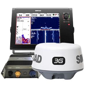 Simrad nss12 navigation pack - nss12, 3g radar & bsm-1 000-10631-001