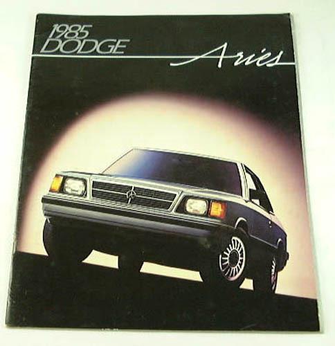 1985 85 dodge aries brochure catalog 2dr le se 