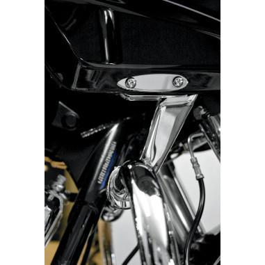 Klock werks kw16-01-0012-c beveled t/s block off chrome 98-13 harley fltr/fltrx