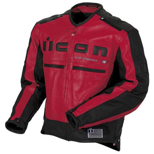 Icon motorhead jacket red/black md 1533-33-03