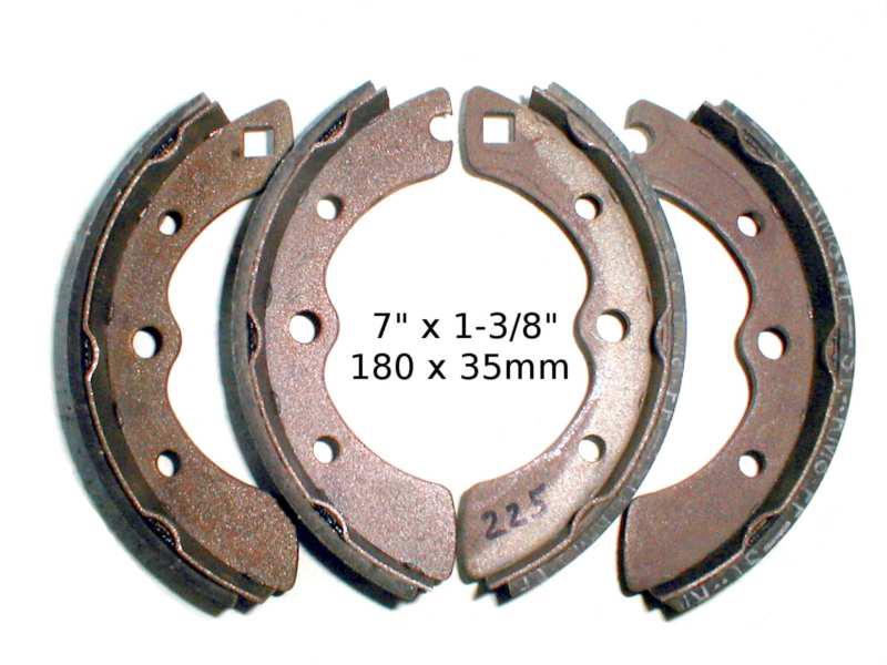 Bonded brake shoes 10225 1967 - 1969 honda n600 coupe & sedan rear