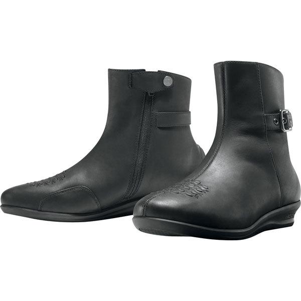 Black 6.5 icon sacred short women's boots