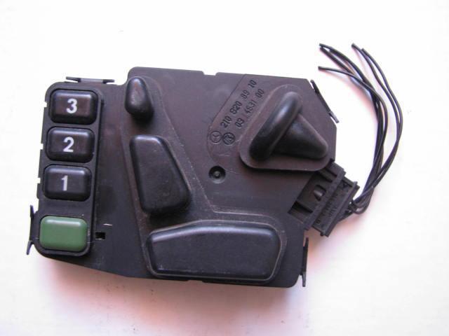 1997-2002 mercedes w210 power seat control/adjust switch driver lh e320 e420