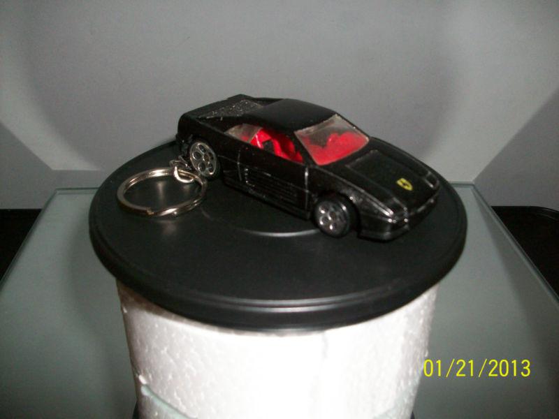 1990 custom  ferrari scale 1:64 black keychain brand new loose