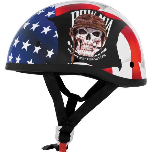 Pow/mia s skid lid lethal threat designs pow mia half helmet