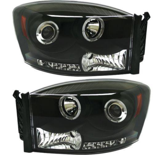 Ipcw headlight lamp set of 2 left & right side new ram truck lh rh cws-422b2