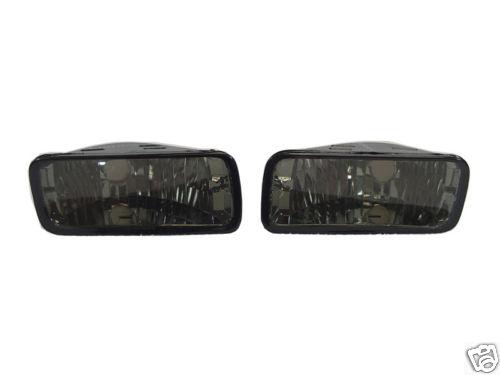 85 86 87 88 89-92 chevy camaro iroc z28 crystal smoke front bumper signal lights