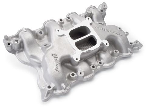 Edelbrock performer intake manifold 2665 ford 351c fits ford 4v heads