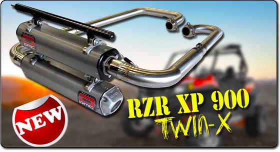 Dmc 25837-00 full twin-x exhaust system 2011-2013 polaris rzr xp 900