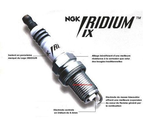 4 new ngk iridium ix resistor performance power spark plugs lfr5aix11 # 4469