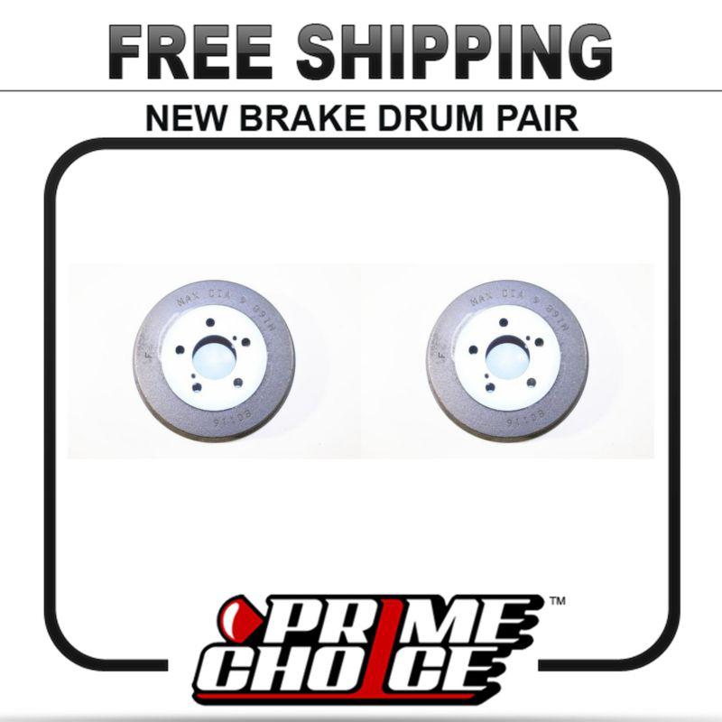 Pair of 2 premium rear brake drums new set kit for left and right side