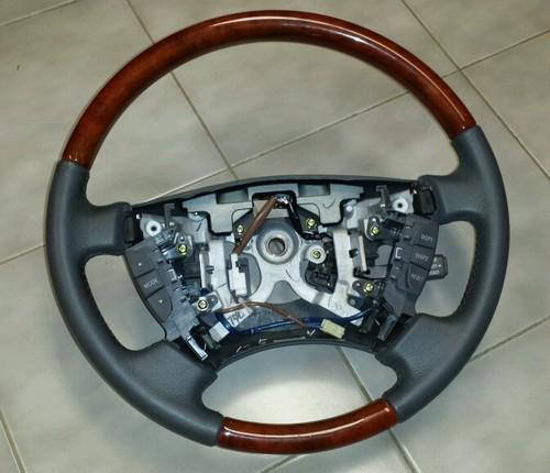 Lexus ls430 wood steering wheel 2001 - 2006 leather oem