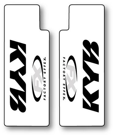 Factory effex clear upper fork wrap stickers kyb