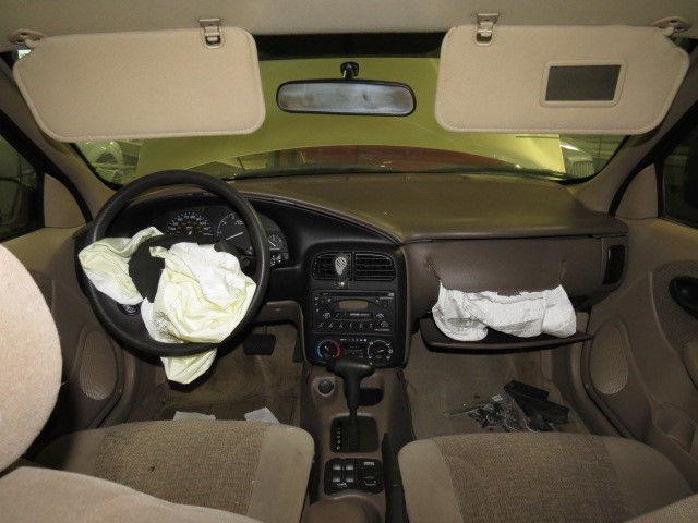 2000 saturn s series sedan sunvisor passenger rh tan w/mirror 2438415