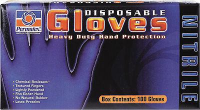 Permatex nitrile disposable gloves x 100/pk 08186