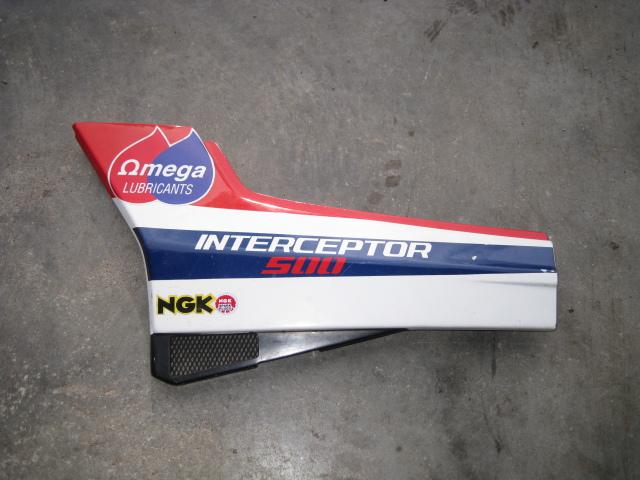 1986 honda vf500f intercepter - left side fender